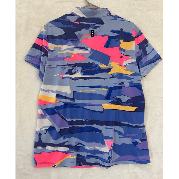 Jamie Sadock Golf Polo Top XL Colorful Artsy Performance - Picture 2 of 8